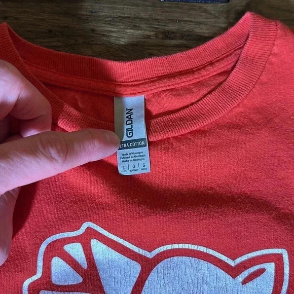 piggly wiggly red short sleeve t-shirt round neck grocery store supermarkets YL - Picture 4 of 4